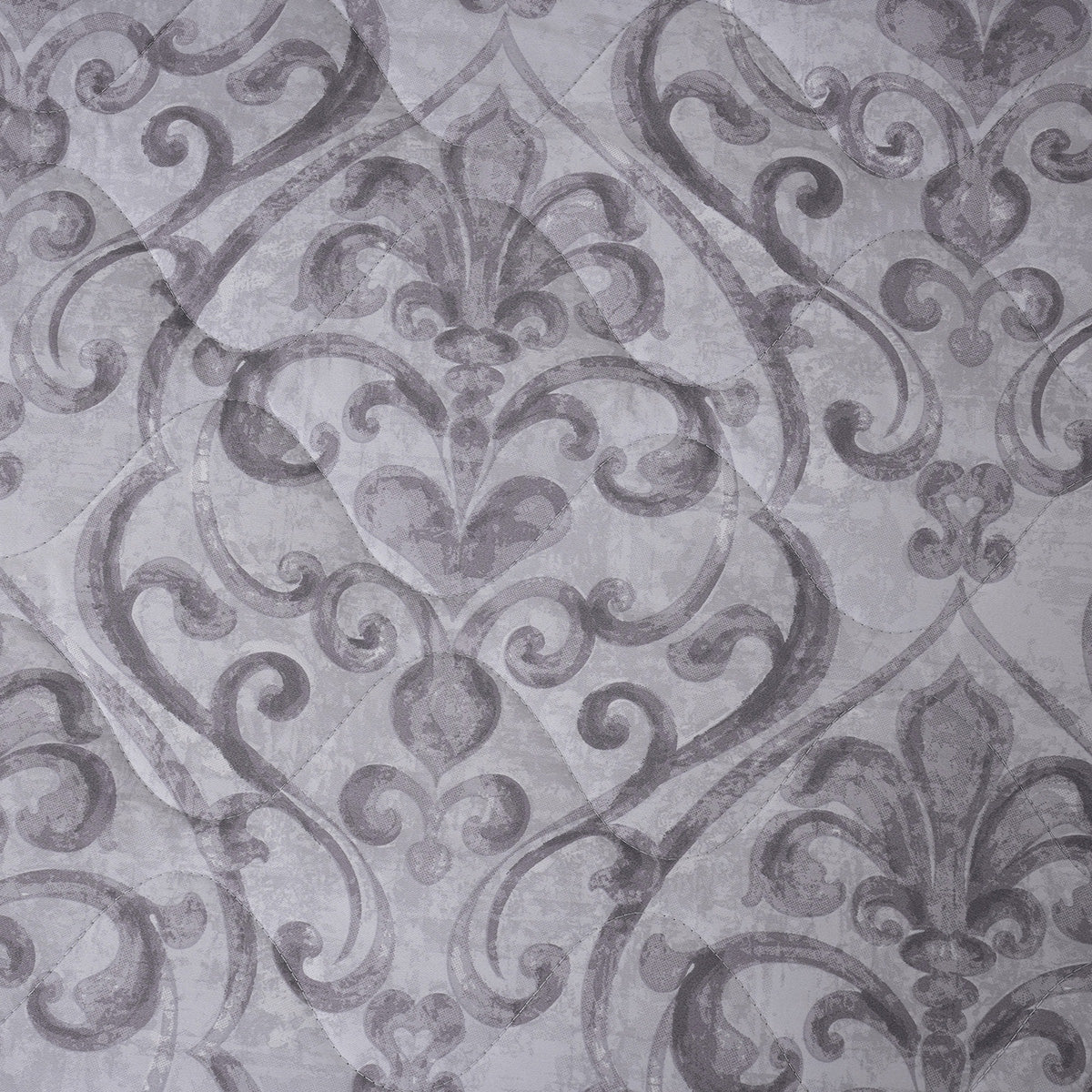 PBS Vintage Chic Dawson Quilt/Quilted Bed Cover Grey