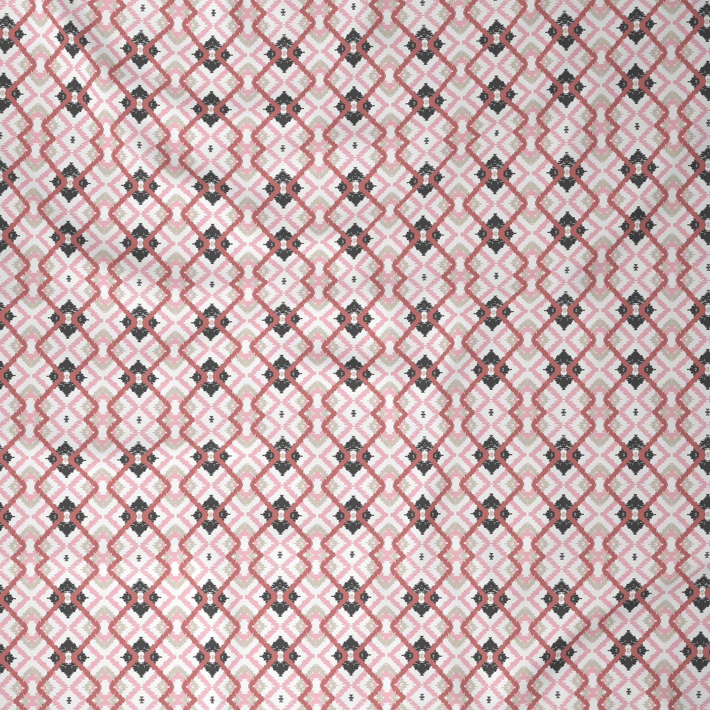 Florescence Cayden Printed 100% Cotton Red Bed Sheet
