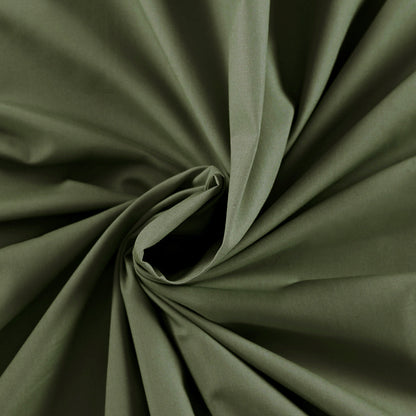 Slumber Plain Easy Care Percale 100% Cotton Green Crisp Bed Sheet with Pillow Case