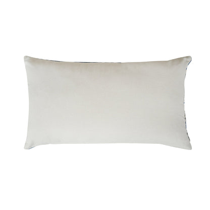 Whimsy Nature Tump Fade Woven/Digital Printed 100% Linen Blue Cushion Cover