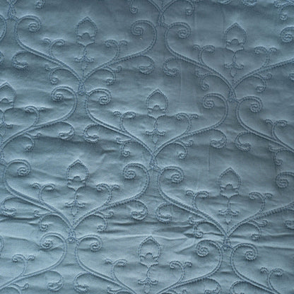 Classical Impression Swirling Quilt/Quilted Bed Cover Blue