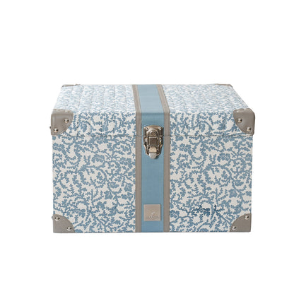 Classical Impression Ornamental 100% Cotton 8pcs Quilt/Qulited Bed Cover Set Blue