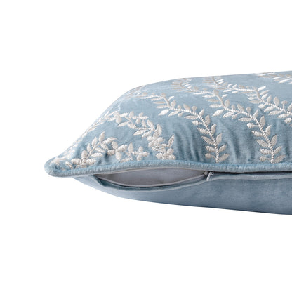 Classical Impression Ingrid Damask 100% Cotton Cushion Cover Blue