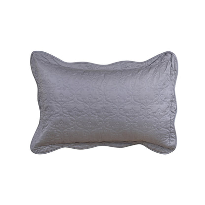 Classical Impression Swirling Fabric-100% Cotton, Filling-100% Polyester Pillow Sham Set Grey