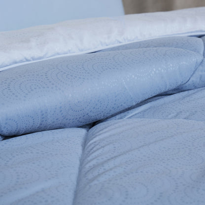 Gravel reversible textured Blue Quilt