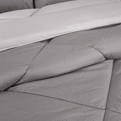 Gravel reversible textured Grey Quilt