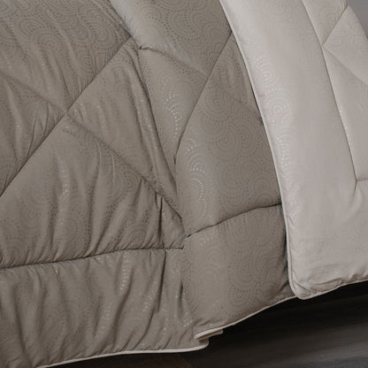 Gravel reversible textured Green Quilt