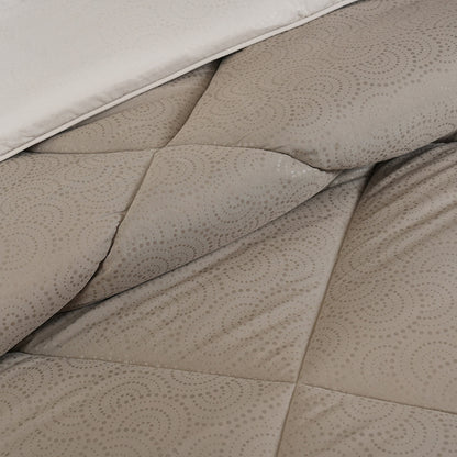 Gravel reversible textured Green Quilt