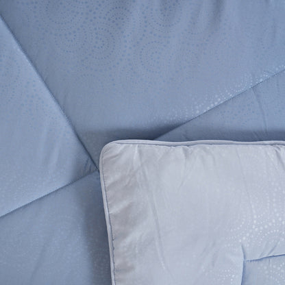 Gravel 250 GSM reversible textured Blue Quilt