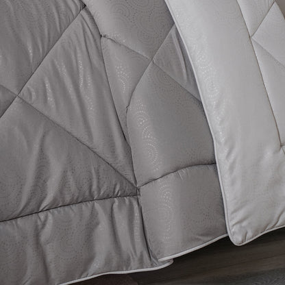 Gravel 250 GSM reversible textured Grey Quilt