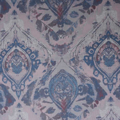 PBS Vintage Chic Edmund 100% Cotton Bedsheet with Pillow Case Blue