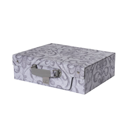 PBS Vintage Chic Dawson 100% Cotton 8 Pcs Duvet Cover Set Grey