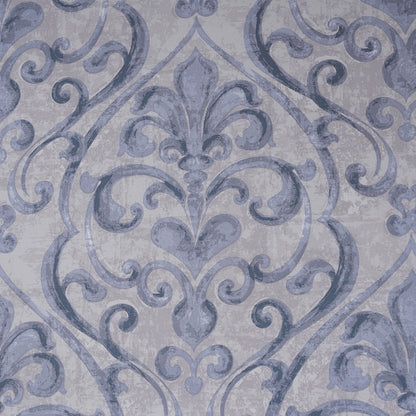 PBS Vintage Chic Dawson 100% Cotton 8 Pcs Duvet Cover Set Blue