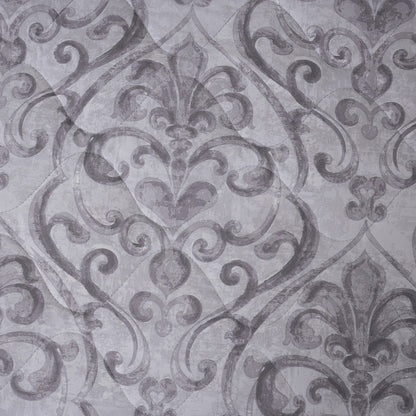 PBS Vintage Chic Dawson Quilt/Quilted Bed Cover Grey