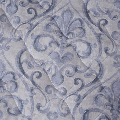 PBS Vintage Chic Dawson 6 Pcs Quilt Set /Quilted Bed Cover Blue