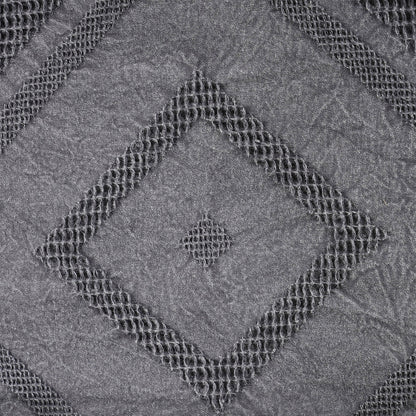 Rurban Elegance Argyl 11 pcs Quilt/Quilted Bed Cover Set Grey