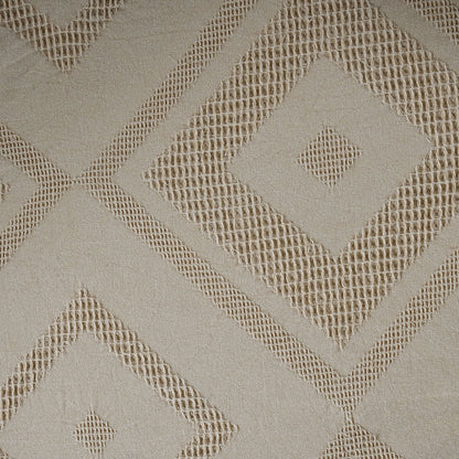 Rurban Elegance Argyl 11 pcs Quilt/Quilted Bed Cover Set Beige