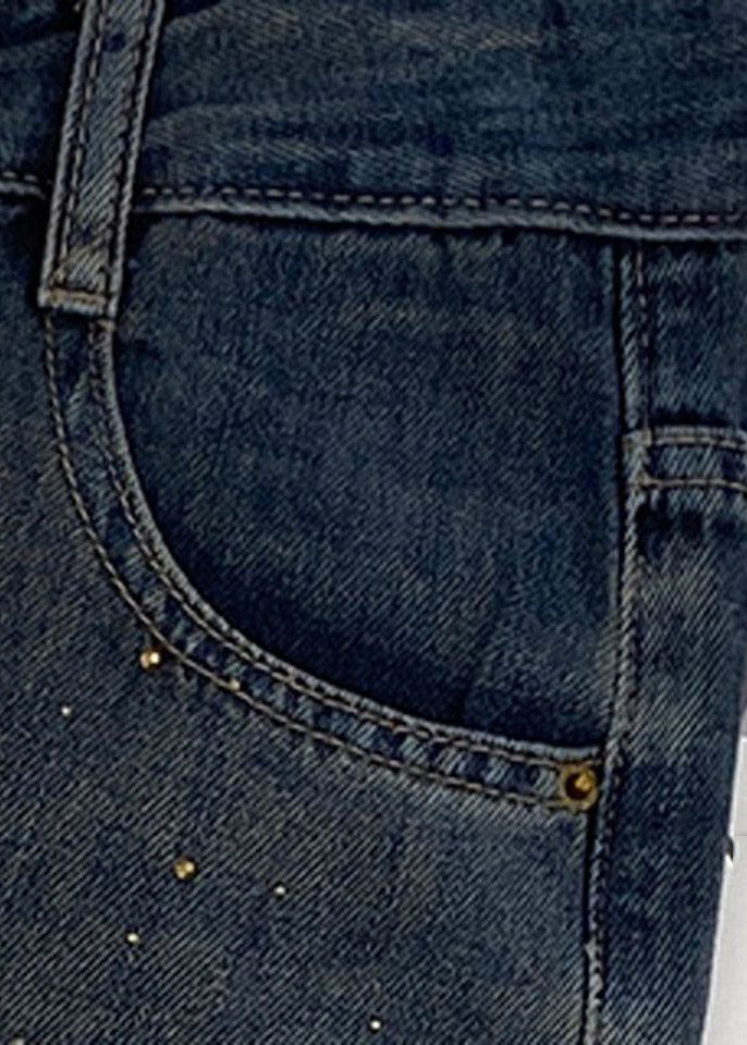 2026 New Hollow Out Butterfly Zircon Straight Jeans