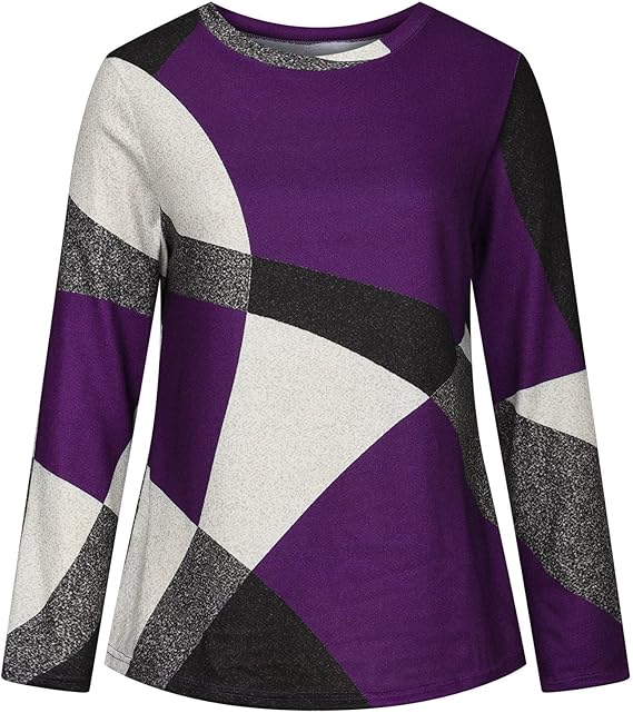 Women's Spring Casual Long-Sleeved Geometric Pattern Shirt