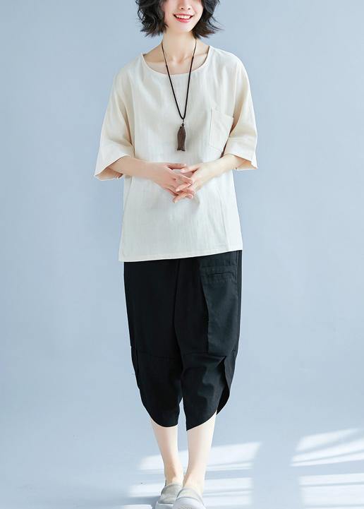 Art khaki linen tunic pattern Casual Tutorials hooded side open baggy Summer shirts