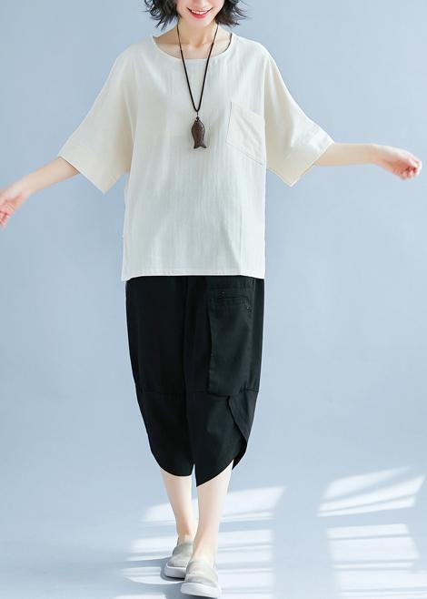 Art khaki linen tunic pattern Casual Tutorials hooded side open baggy Summer shirts