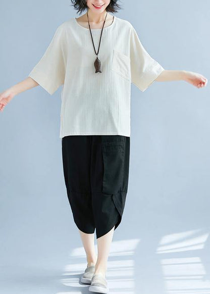 Art khaki linen tunic pattern Casual Tutorials hooded side open baggy Summer shirts