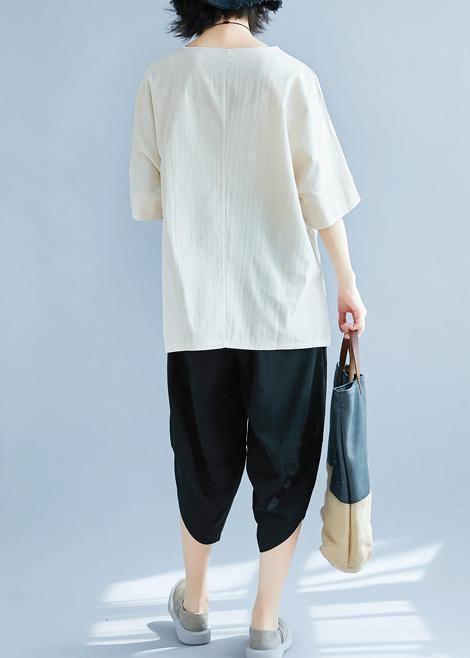 Art khaki linen tunic pattern Casual Tutorials hooded side open baggy Summer shirts