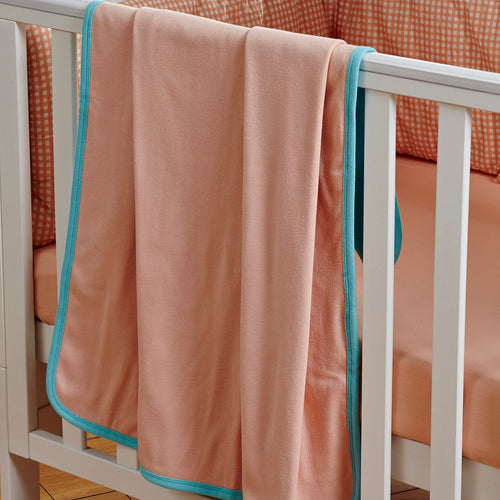 Little Maspar Solid Cotton Comfort Blanket Pink