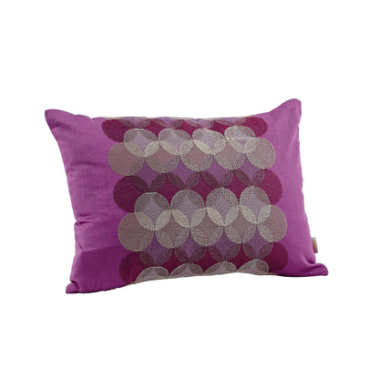 Maspar Machine Embroidery Spot Light Cushion Cover Purple