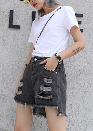 Chic o neck cotton box top Fashion Ideas black top summer