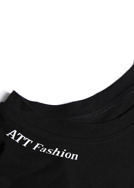Chic o neck cotton box top Fashion Ideas black top summer