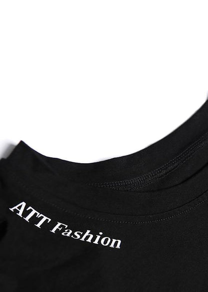 Chic o neck cotton box top Fashion Ideas black top summer