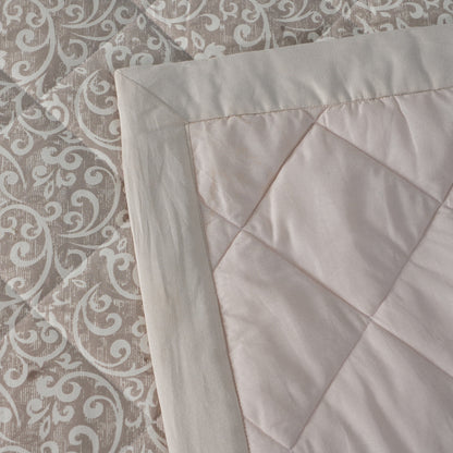 8PC Acanthus Serenity Visual Treat Quilted Quilt Set