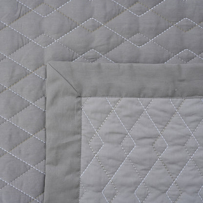 8pcs Quilt/Quilted Bed Cover Set Art Deco Diamond Neutral