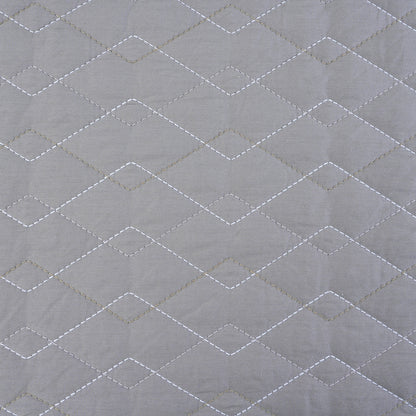 8pcs Quilt/Quilted Bed Cover Set Art Deco Diamond Neutral