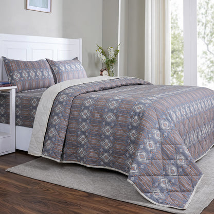 Sensory Bloom Gareth 4 pcs Orange Quilt Set