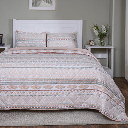 Sensory Bloom Allegra 4 pcs Peach Quilt Set