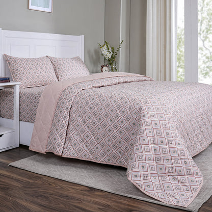 Sensory Bloom Jude 4 pcs Peach Quilt Set