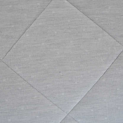 Muted Dot 100% Natural Cotton Filling Grey 8PC Quilt/Quilted Bed Cover Set