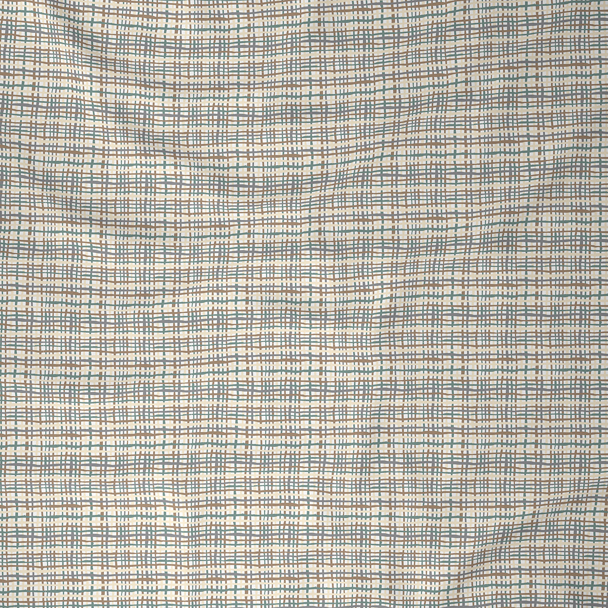 Inhouse Ardour Tiffany Printed 200 TC 100% Cotton Neutral Bed Sheet with Pillow Case