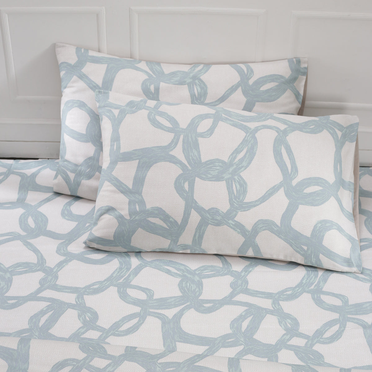 Art Nouveau Harriett Printed 100% Cotton Green Soft Bed Sheet