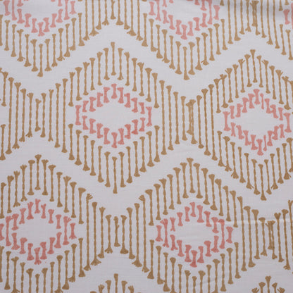 Global Atelier Demon Dash Printed 100% Cotton Peach Soft Bed Sheet with Pillow Case