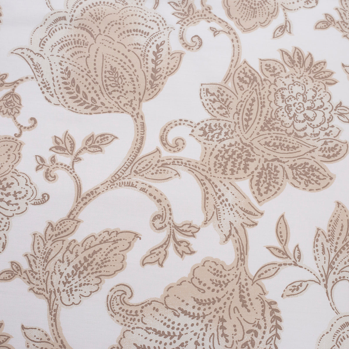 Art Nouveau Mabel Printed 100% Cotton Neutral Soft Bed Sheet