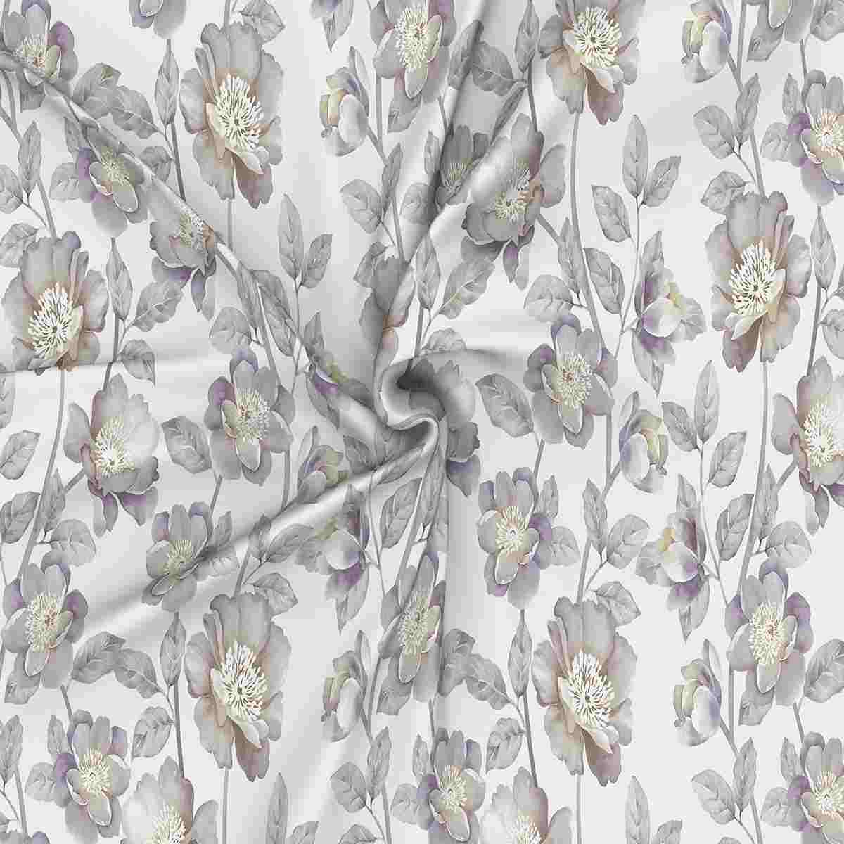 Regency Abigail Printed 210TC 100 %Cotton Purple Bed Sheet with Pillow Case