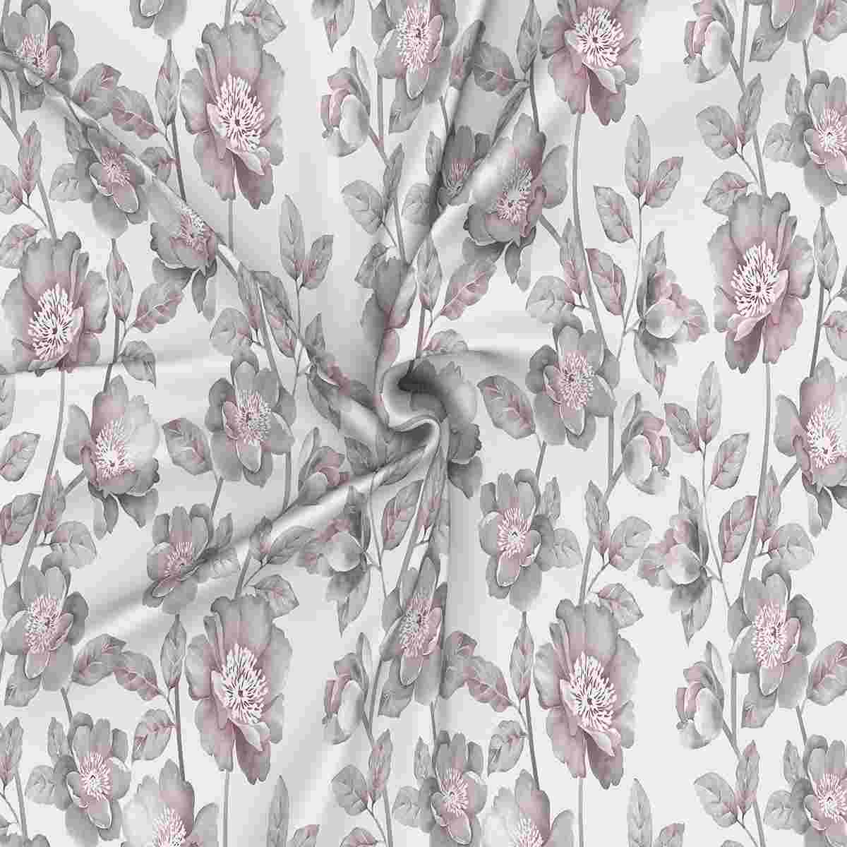 Regency Abigail Printed 210TC 100 %Cotton Neutral Bed Sheet with Pillow Case