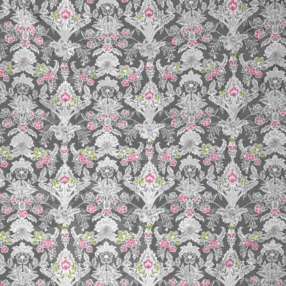 Regency Dark Flora Printed 210TC 100 %Cotton Neutral Bed Sheet with Pillow Case