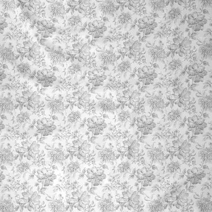 Regency Alicia Printed 210TC 100 %Cotton Neutral Bed Sheet with Pillow Case