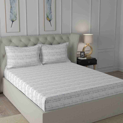 Regency Sprint Printed 144TC 100 %Cotton Blue Bed Sheet