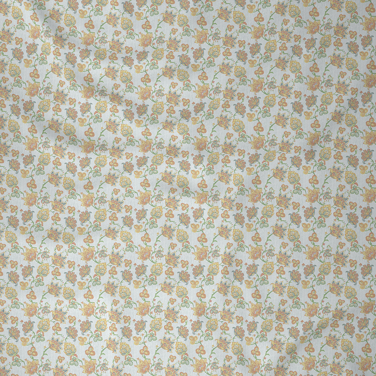 Hermosa Exotic Bouquet Cordelia Orange Bed Sheet with Pillow Case