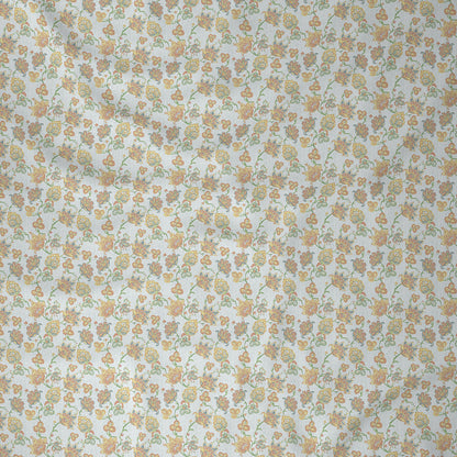 Hermosa Exotic Bouquet Cordelia Orange Bed Sheet with Pillow Case